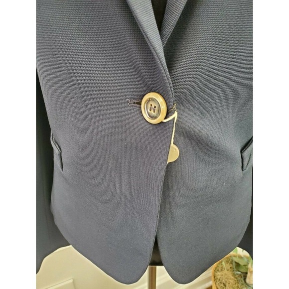 Emporio Armani Women's Solid Viscose One Button Single Breasted Blazer Size 46 - Picture 3 of 12